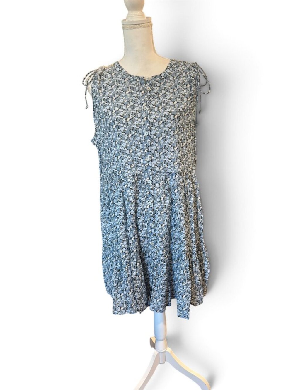 Veronica Beard Yulianna Floral Cotton-Blend Minidress, Large NWT